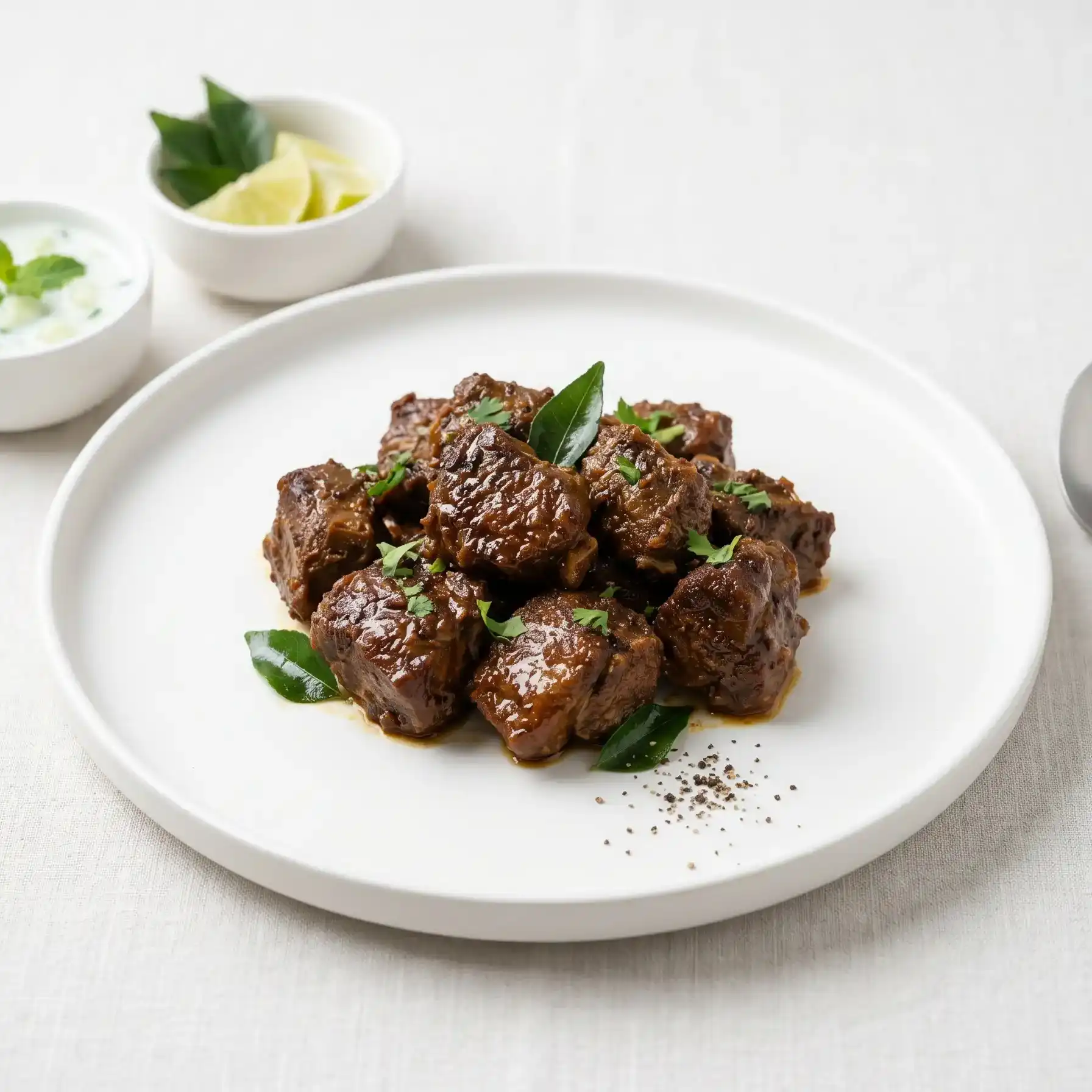 Lamb Ghee Roast - Boneless — Succulent boneless lamb is slow-cooked until incredibly tender, infused at Dum N Grill Frisco, Frisco